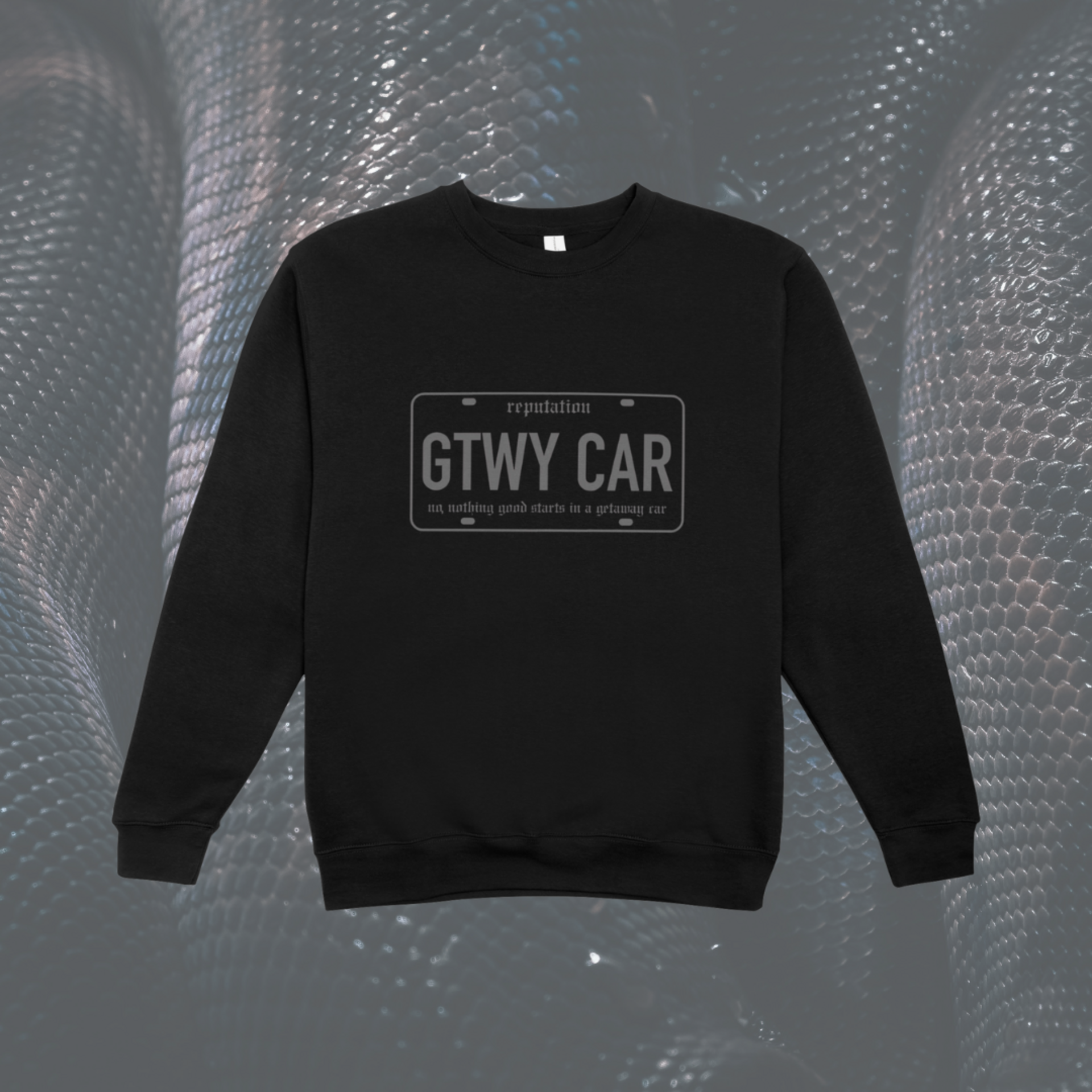 Getaway Car Plate || Sudadera || Reputation - 4